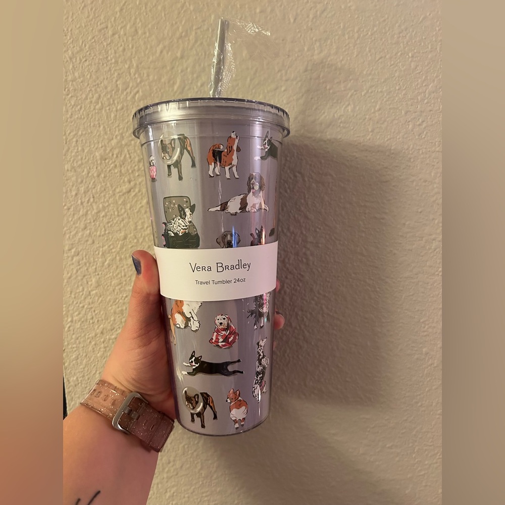NWT VERA BRADLEY DOG TUMBLER
